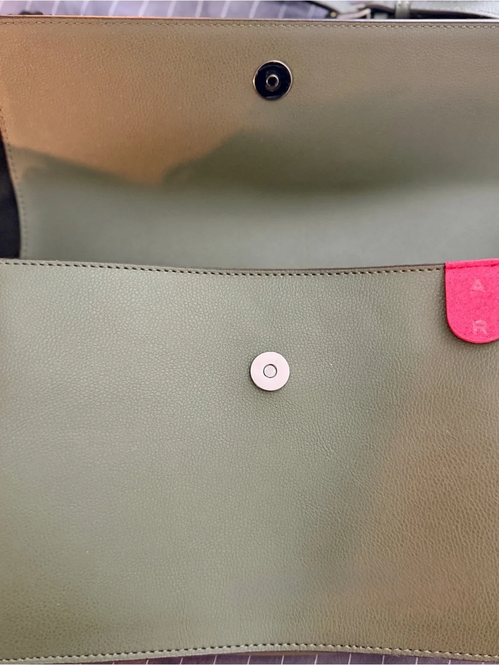 Angela Roi Dark Olive Green Crossbody Bag